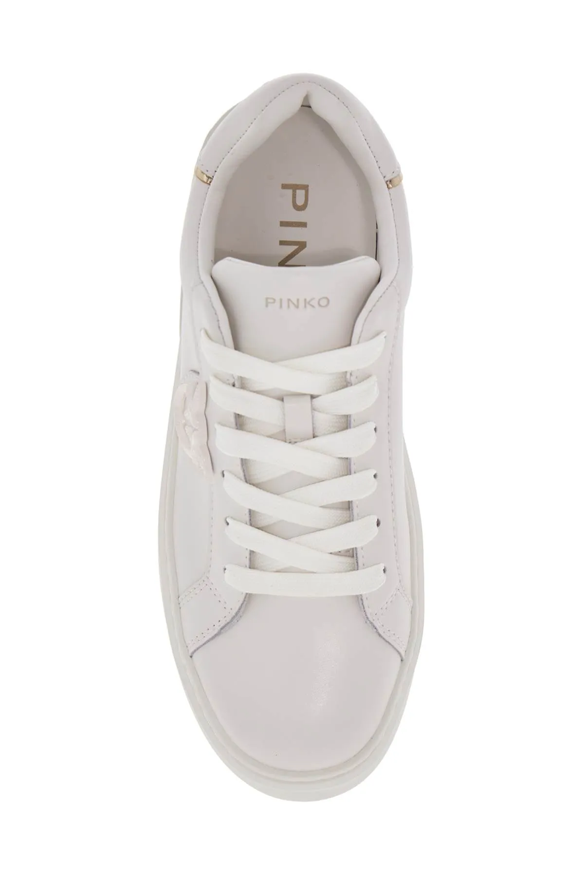 monogram detail platform sneakers with SS0071 P001 MILK