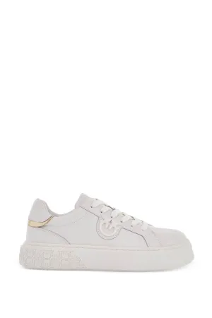 monogram detail platform sneakers with SS0071 P001 MILK