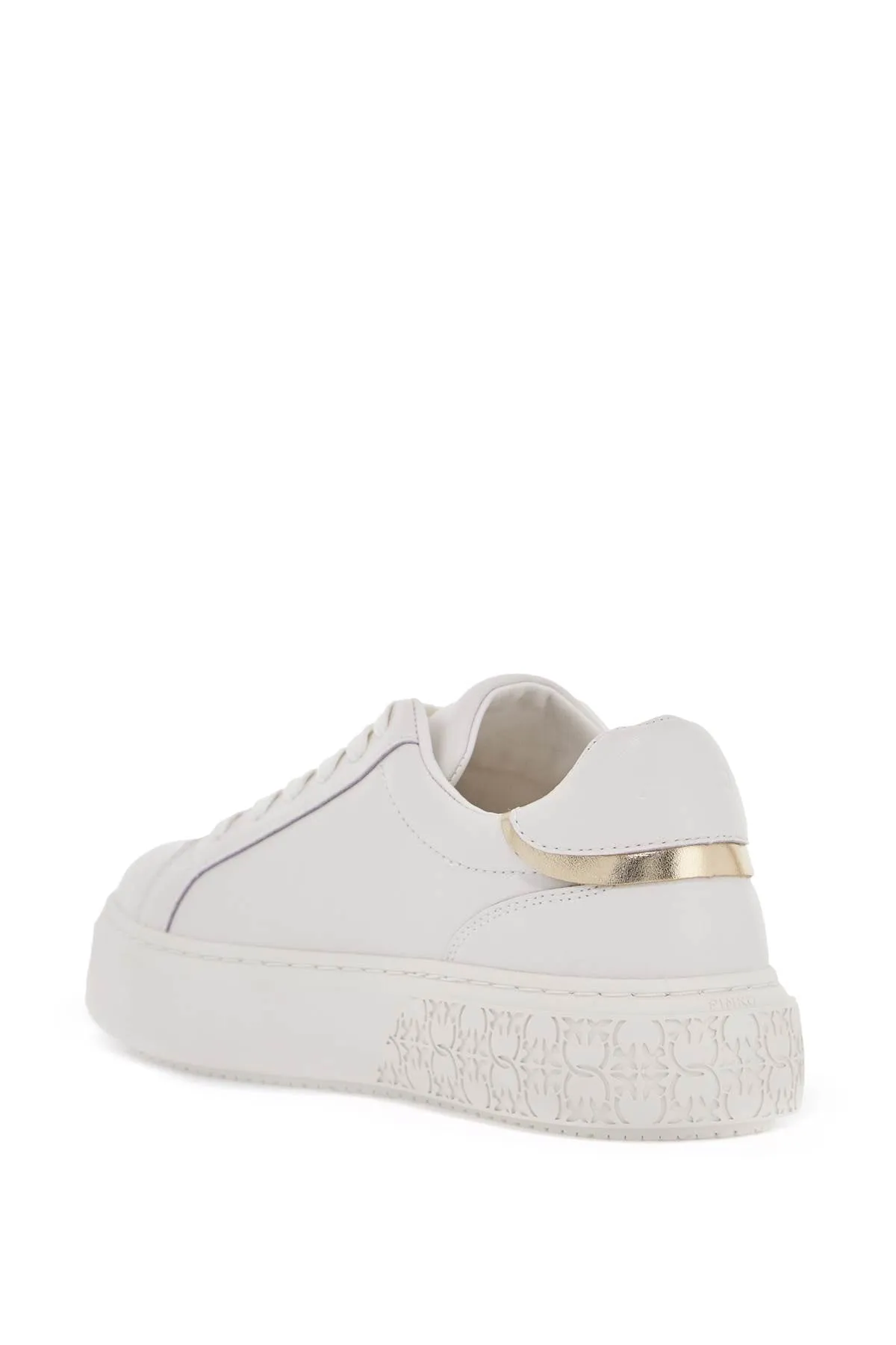 monogram detail platform sneakers with SS0071 P001 MILK