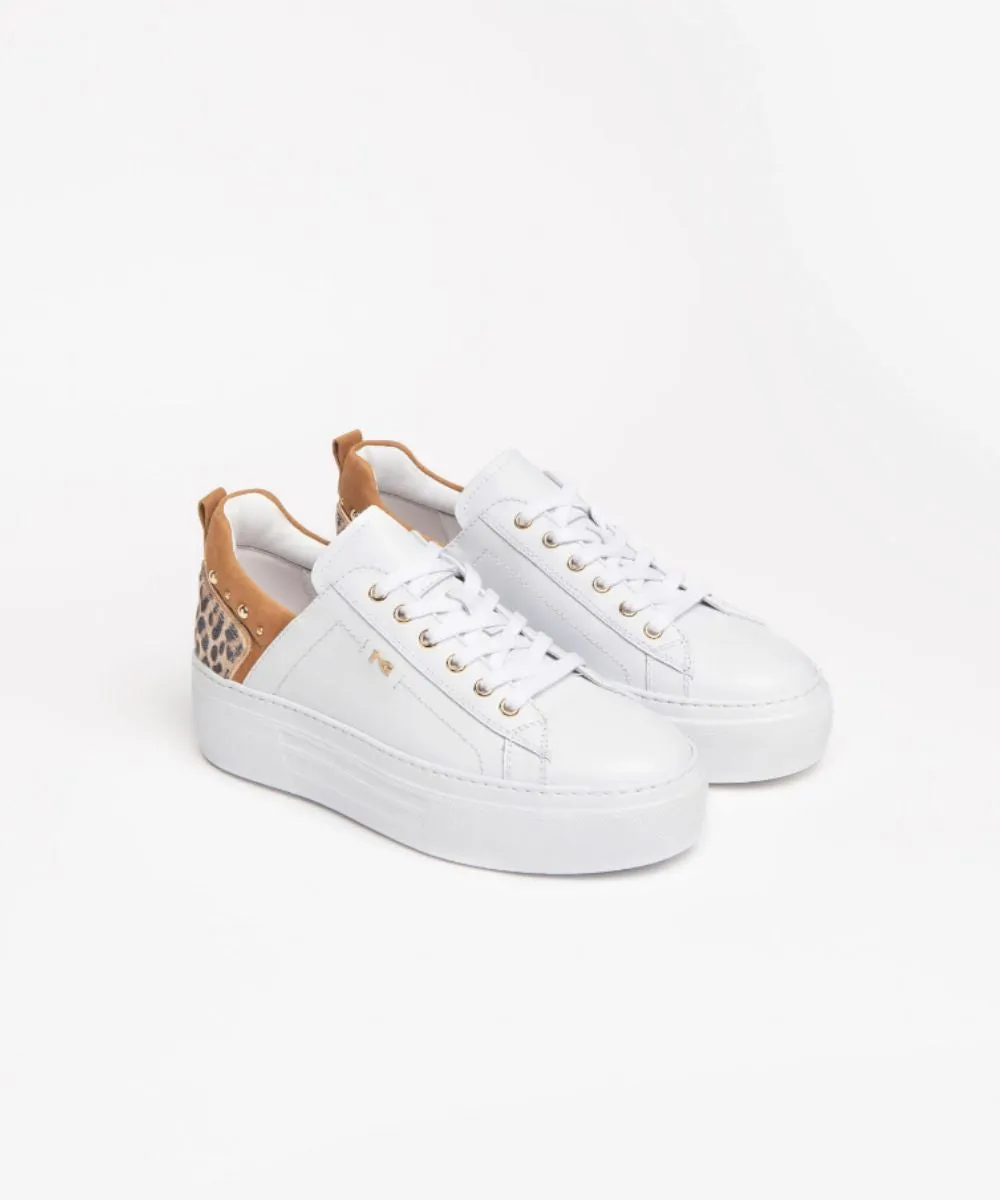 NERO GIARDINI TRAINERS LEATHER PLATFORM