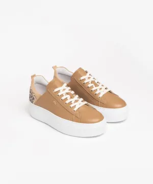 NERO GIARDINI TRAINERS LEATHER PLATFORM