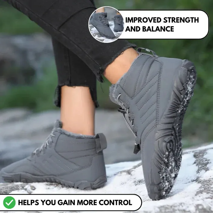 NEW Orthohikes® Outdoor Pro - Slip Resistant, Waterproof Barefoot Shoe (Unisex) - Size 7 Mens/8.5 Womens, GREY - Retails $158 