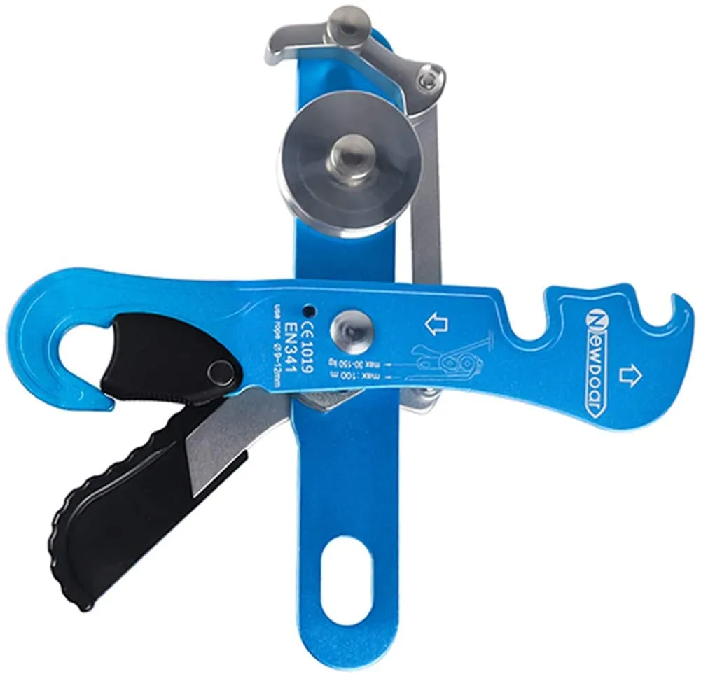 NewDoar Climbing Stop Descender Rappelling Belay for Rope 9-12mm Novices for Rescue