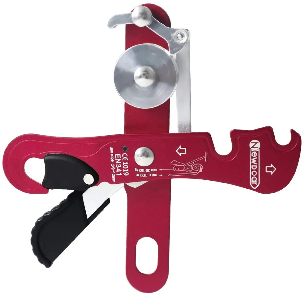 NewDoar Climbing Stop Descender Rappelling Belay for Rope 9-12mm Novices for Rescue