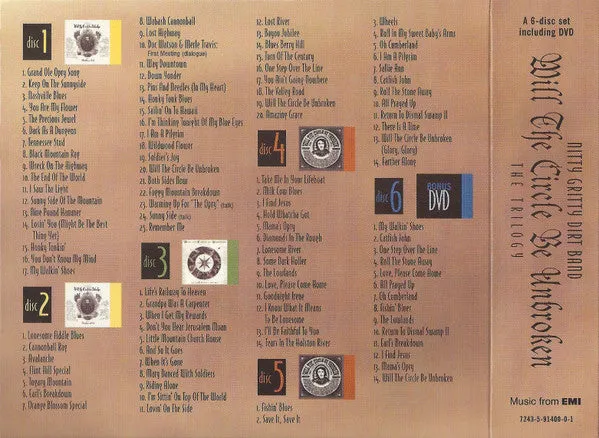 Nitty Gritty Dirt Band - Will The Circle Be Unbroken - The Trilogy (5xCD, Comp   DVD-V, Multichannel, NTSC) (Near Mint (NM or M-))