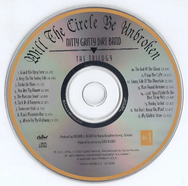 Nitty Gritty Dirt Band - Will The Circle Be Unbroken - The Trilogy (5xCD, Comp   DVD-V, Multichannel, NTSC) (Near Mint (NM or M-))