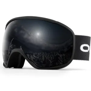 Odoland Snow Ski Goggles S4 Double Lens Anti-Fog OTG Windproof UV400 Eyewear for Men, Women and Youth-Skiing Snowboarding, Dull Black Frame Black Lens vlt 8.8%