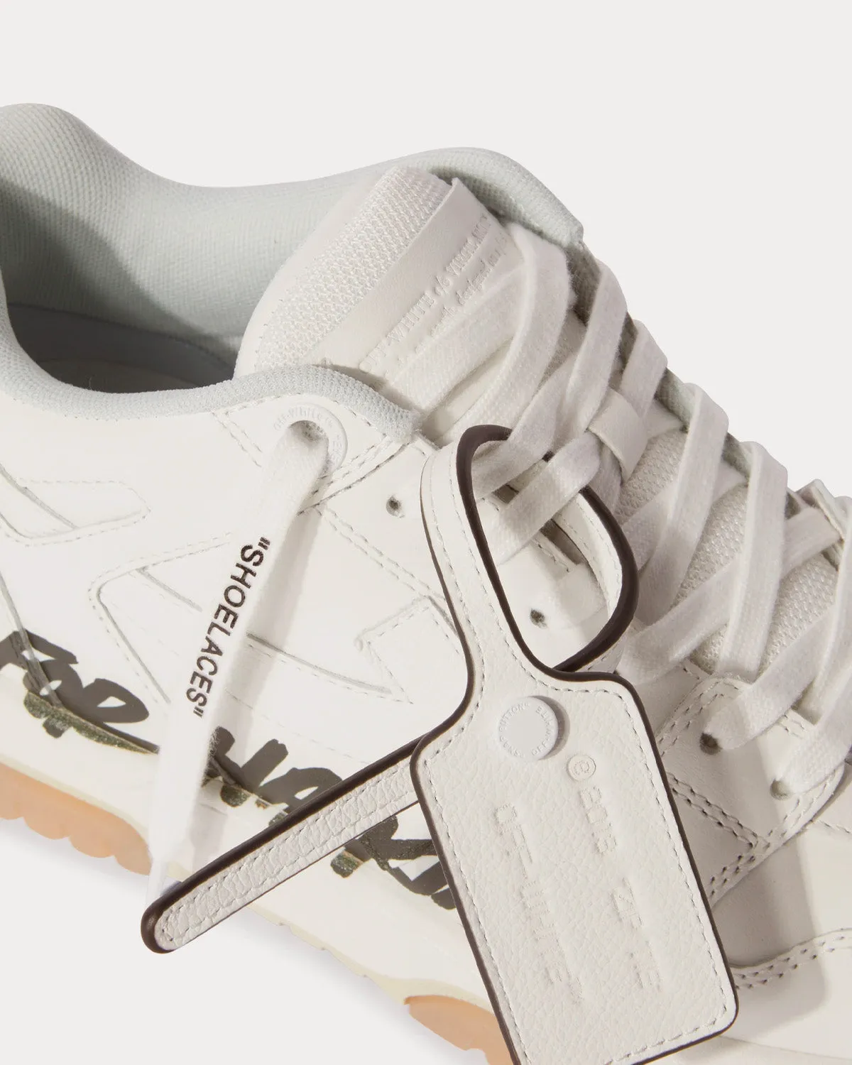 Out Of Office "For Walking" White / Black Low Top Sneakers