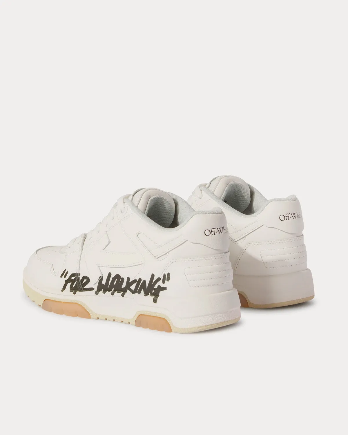Out Of Office "For Walking" White / Black Low Top Sneakers