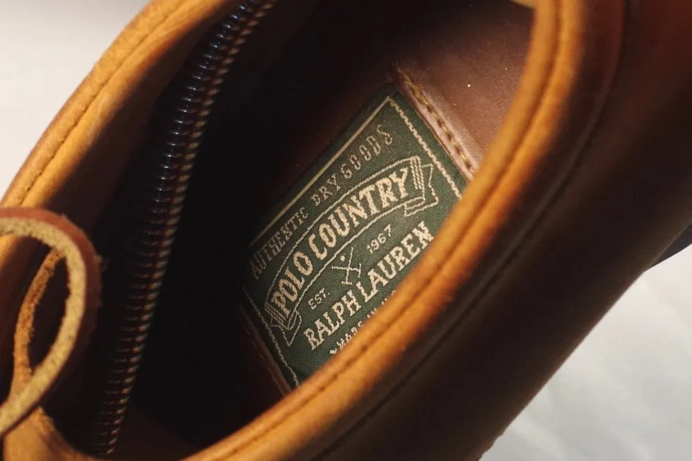 Polo Country Leather Buckle Stitched Toe Shoes - Size 10
