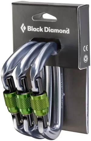 Positron Screwgate Locking Carabiner - Package of 3