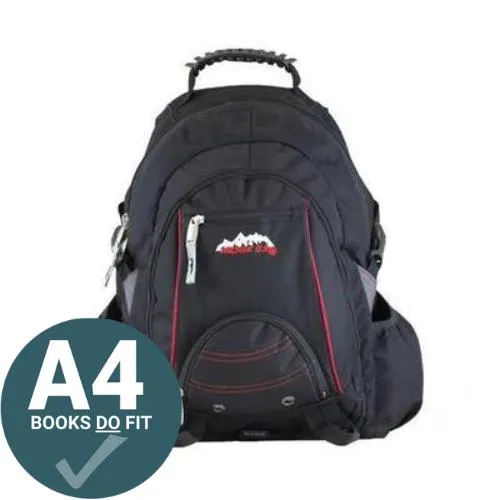Ridge 53 - Bolton Backpack - Black and Red