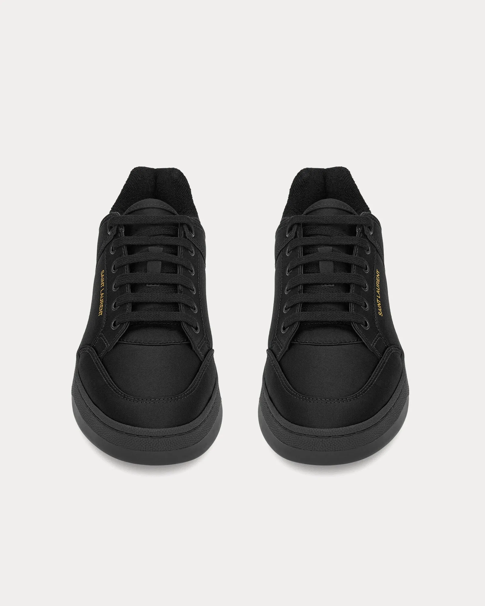 SL/61 Satin Crepe Black Low Top Sneakers