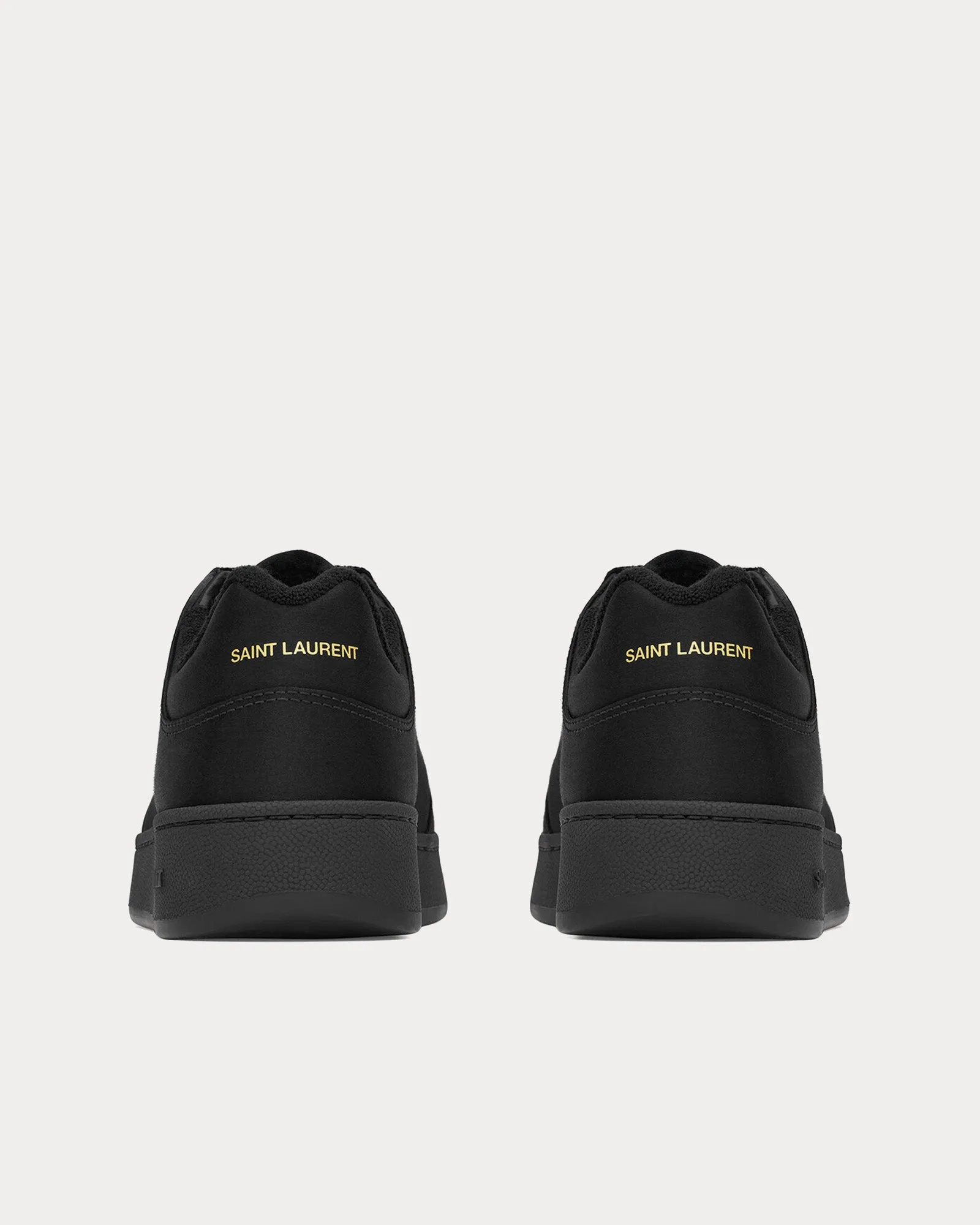 SL/61 Satin Crepe Black Low Top Sneakers