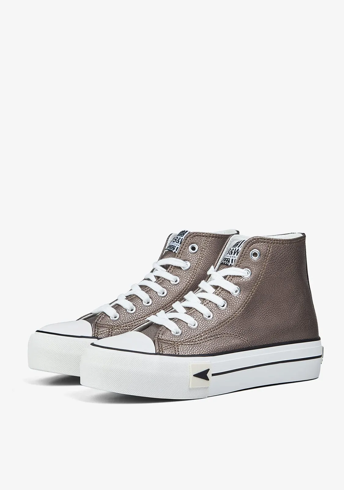 Sneakers Bay High Top Platform Lead Nappa