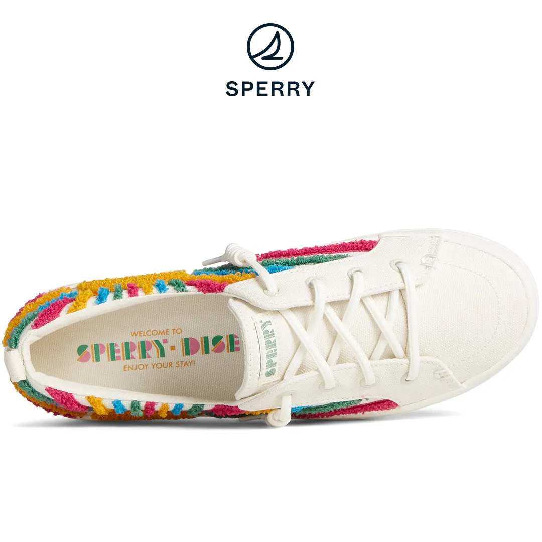 Sperry Women's SeaCycled™ Crest Vibe Platform Resort Sneaker White (STS89058)