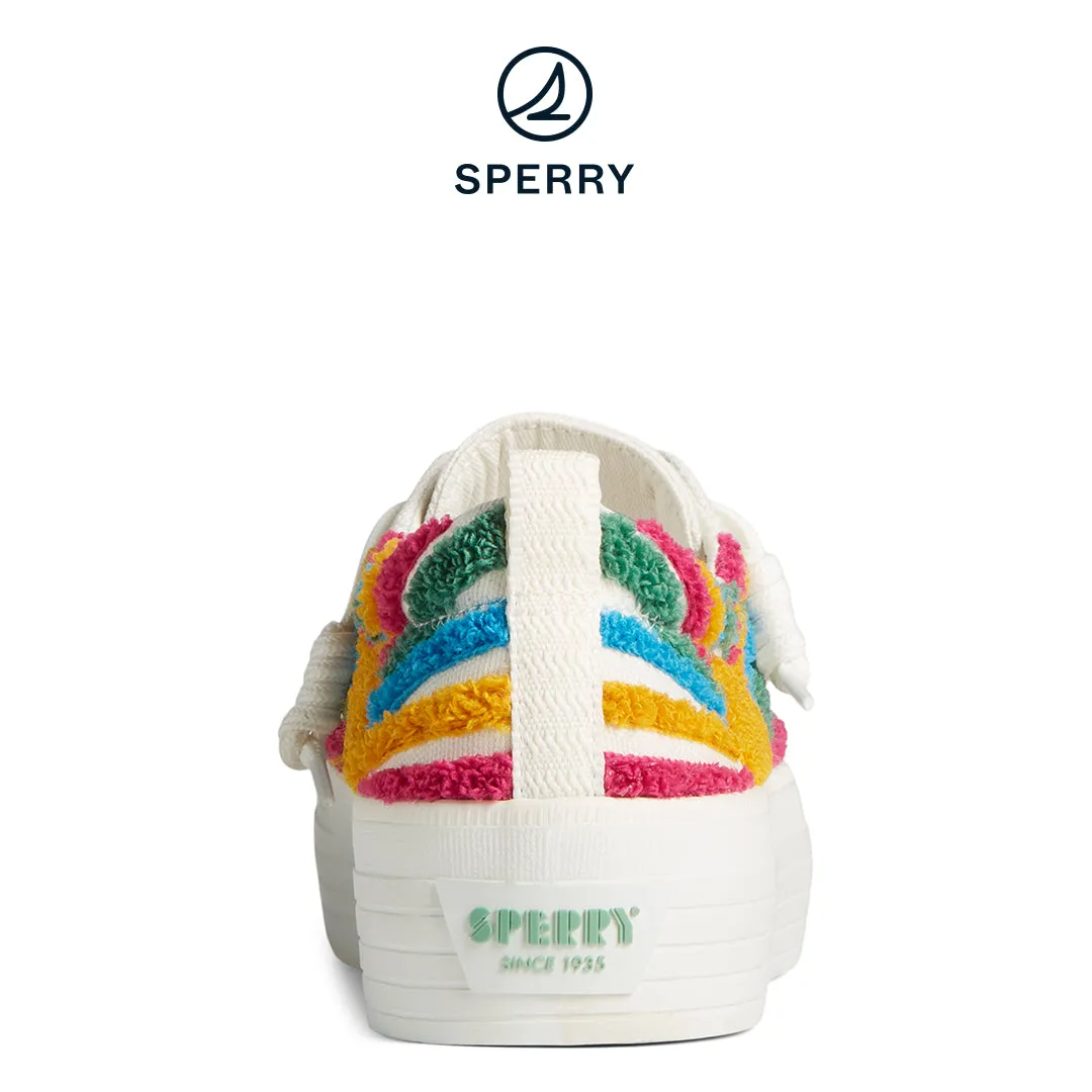 Sperry Women's SeaCycled™ Crest Vibe Platform Resort Sneaker White (STS89058)