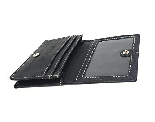 STARHIDE Mens Womens Minimalist Small Leather Credit Cardholder Business Card Wallet 5001