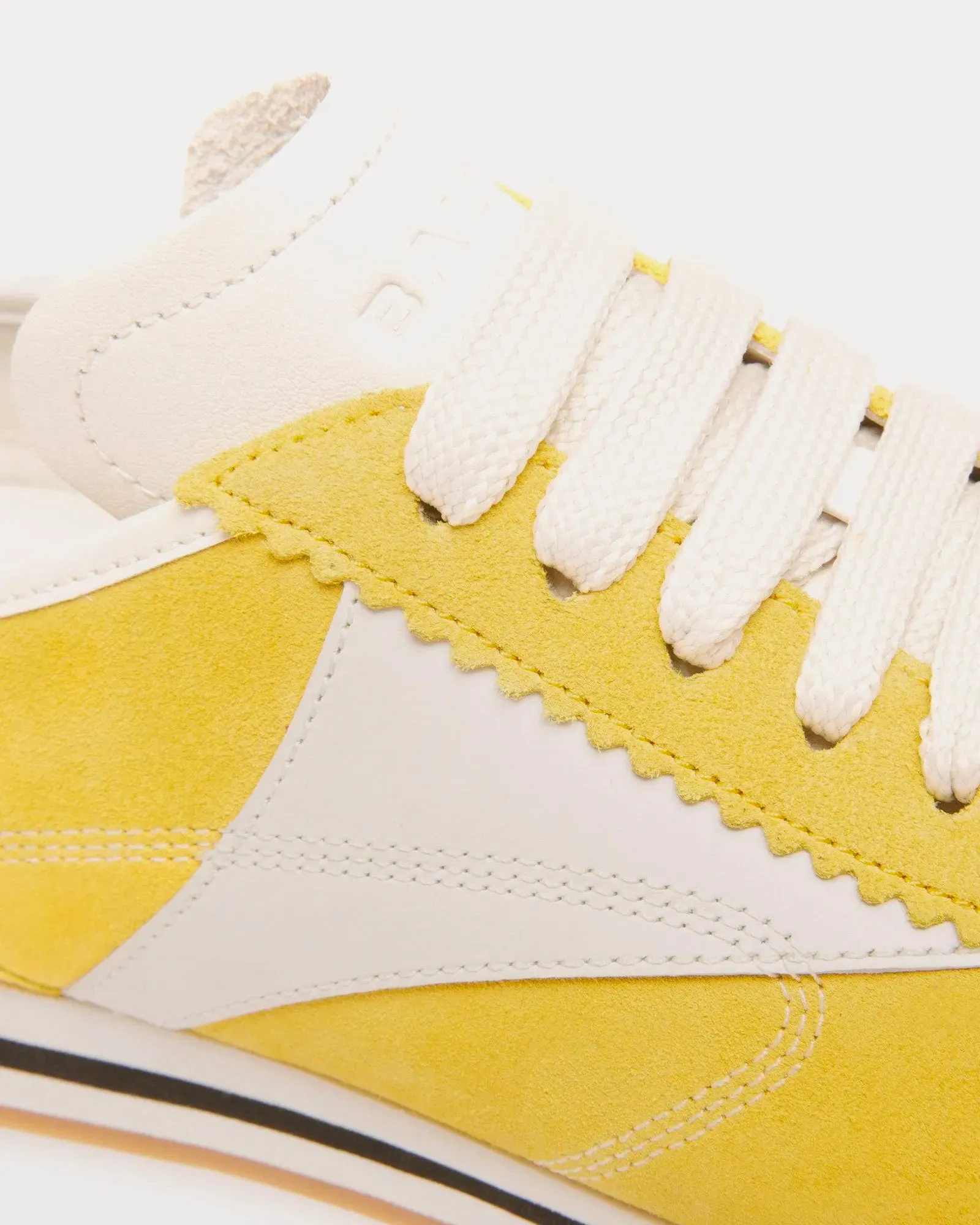 Sussex Leather Yellow / White Low Top Sneakers