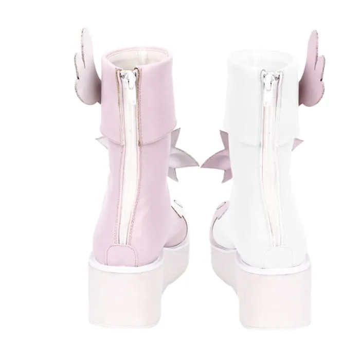 Sweet Bunny Bow Knot Platform Lolita Shoes