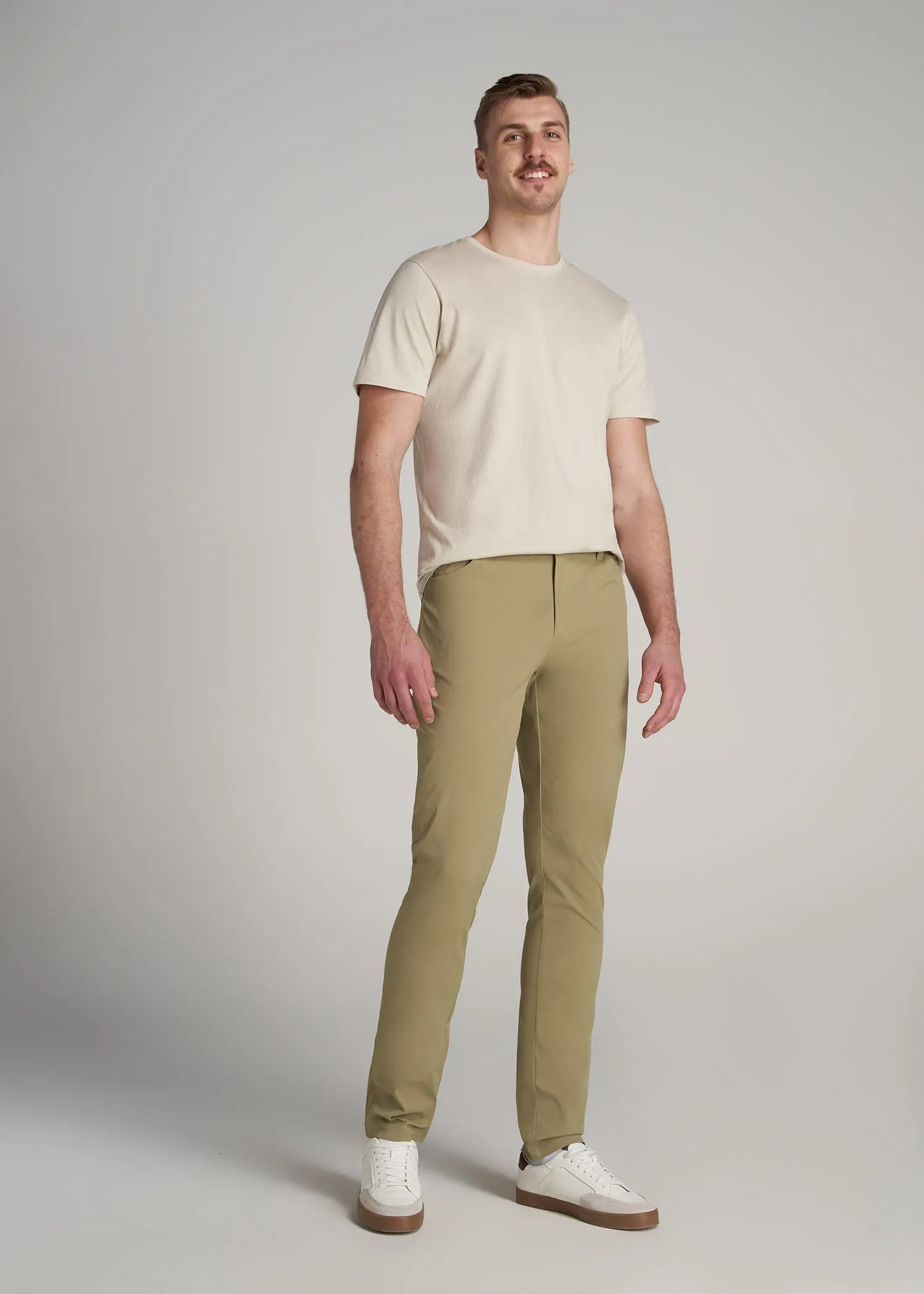 TAPERED-FIT Traveler Pants for Tall Men in Tan