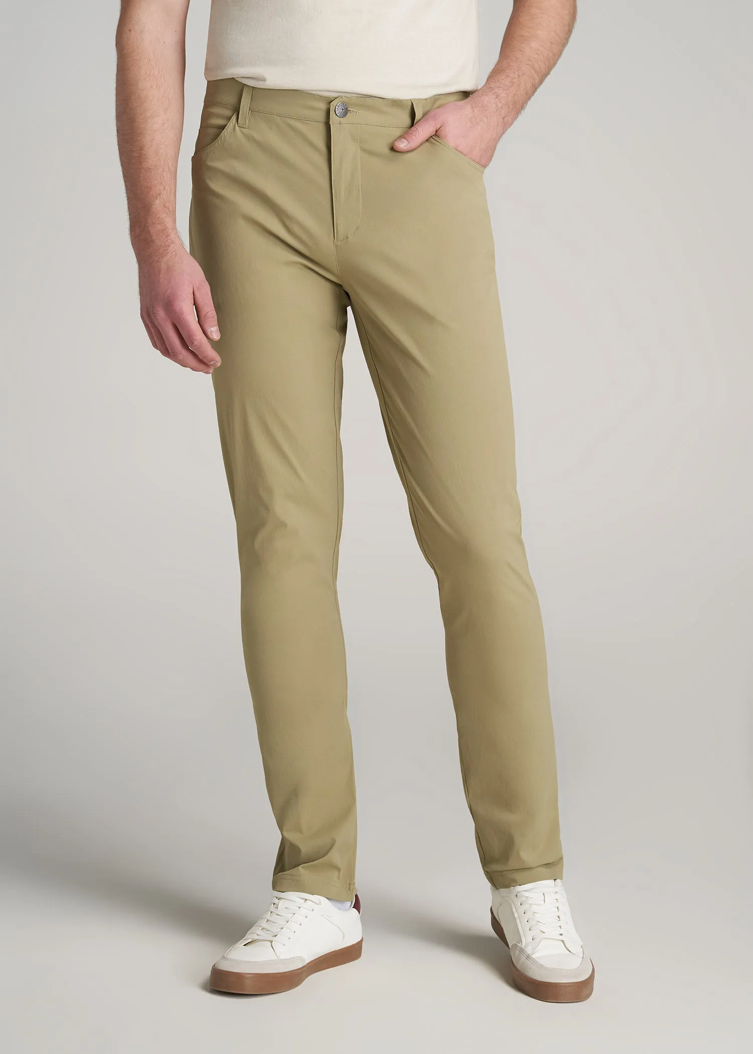 TAPERED-FIT Traveler Pants for Tall Men in Tan