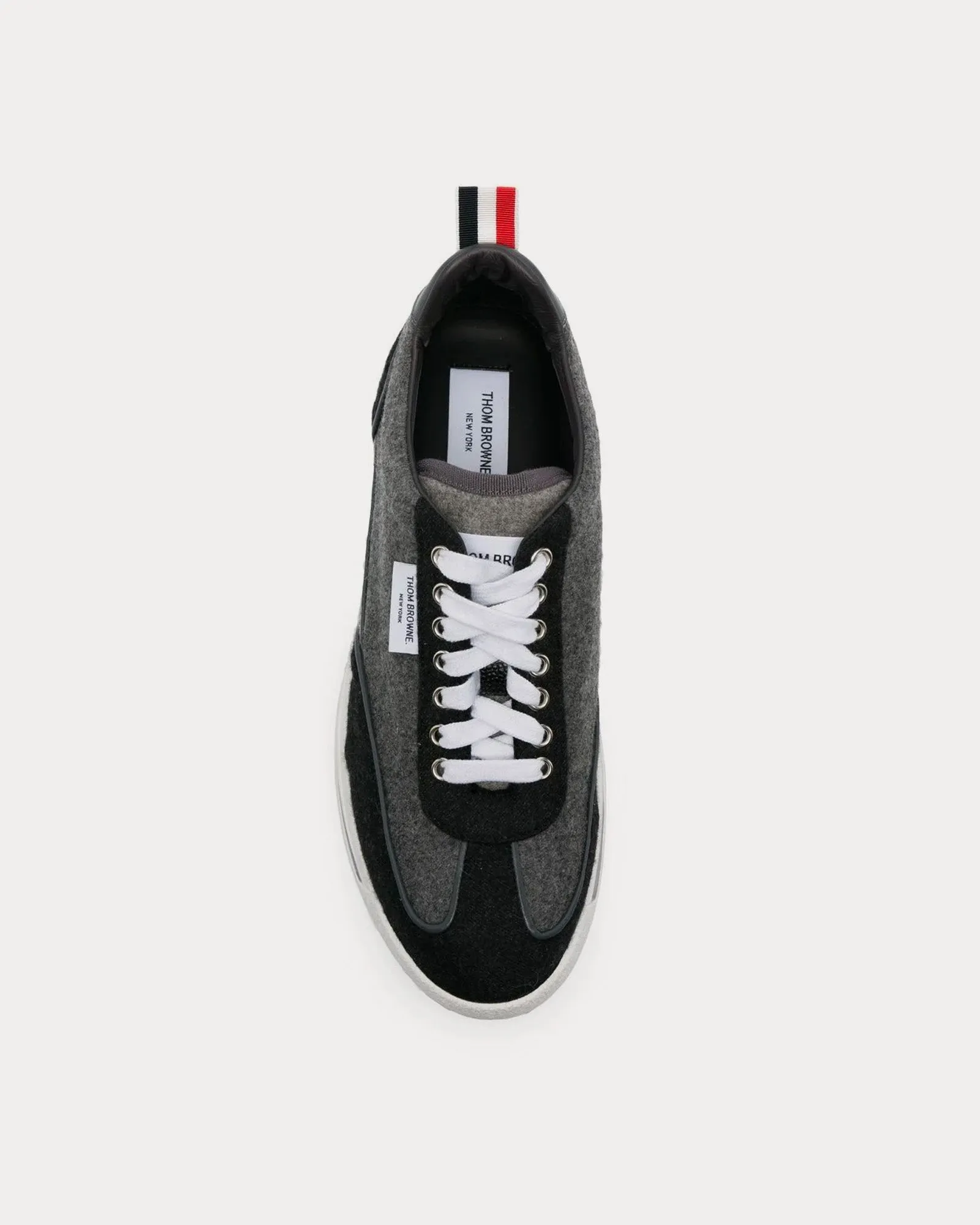 Tech Runner Clear Sole Wool Flannel Grey / Black Low Top Sneakers