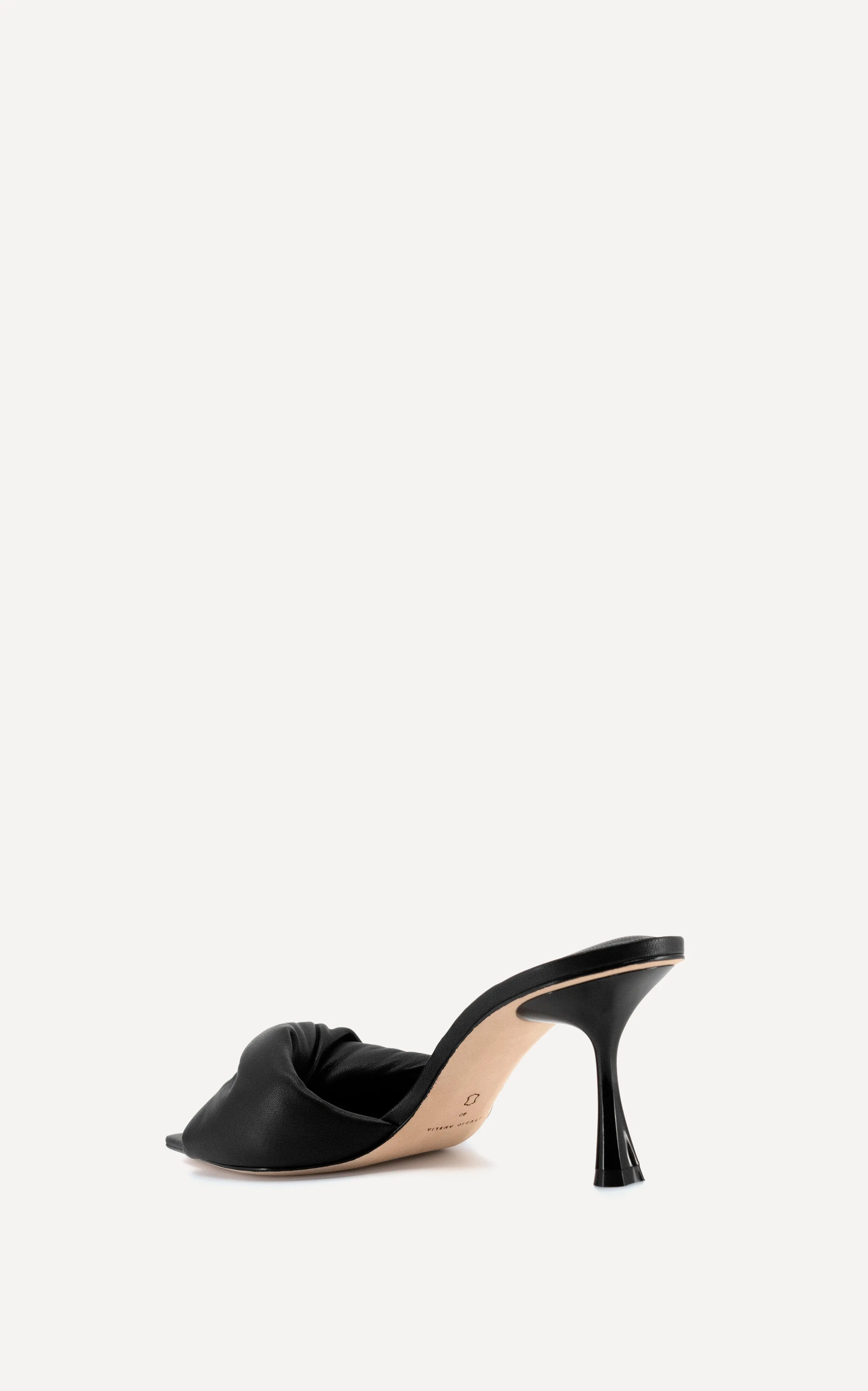 Twisted Front 70 Heel | Black