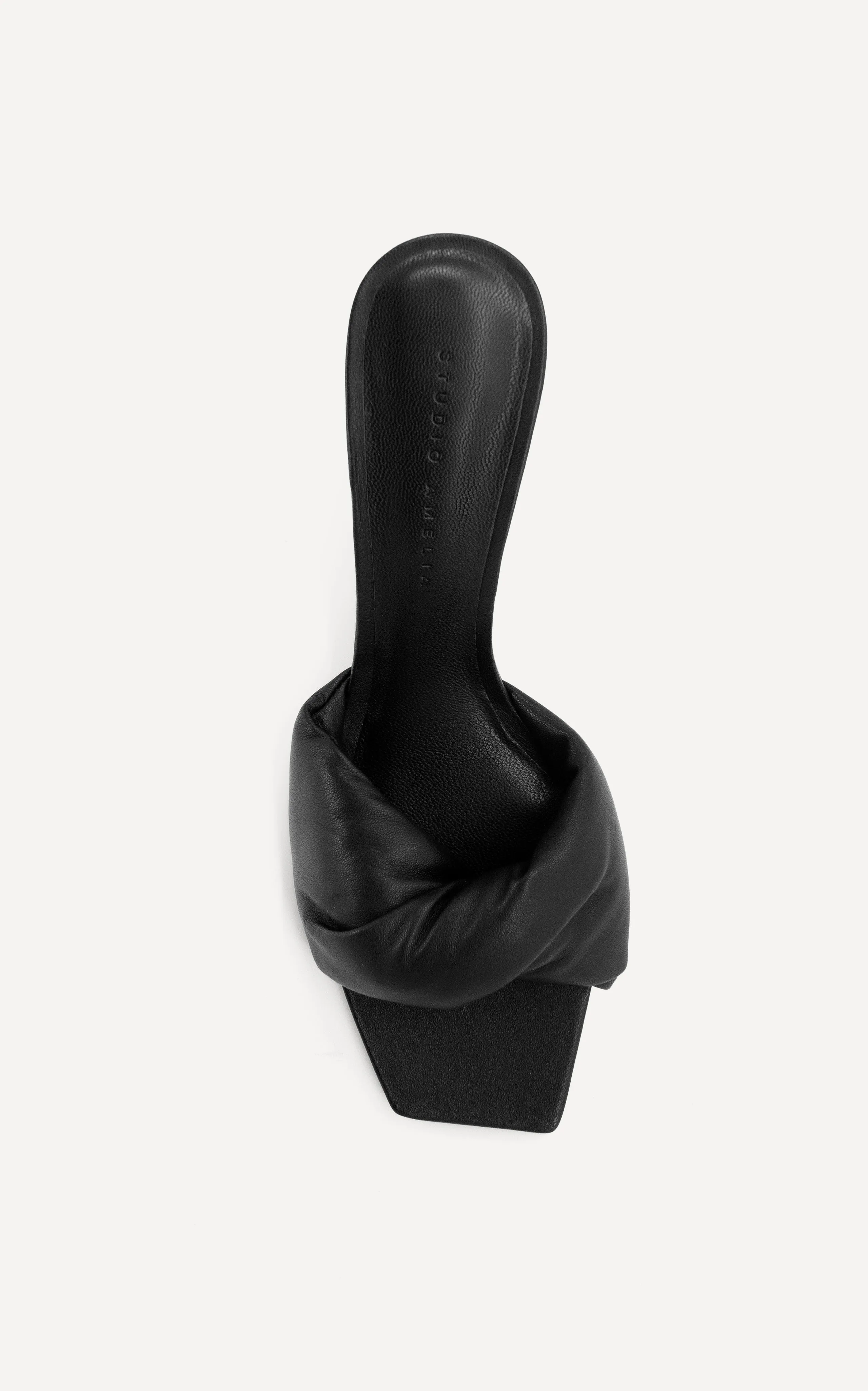 Twisted Front 70 Heel | Black