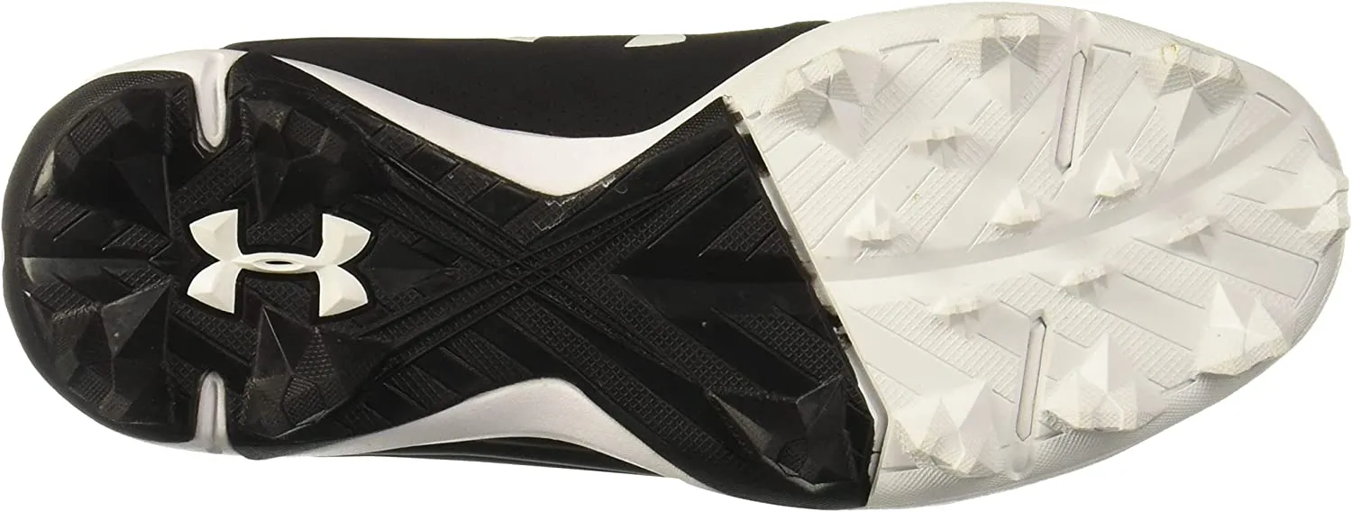 Under Armour Leadoff Low RM Jr. Youth Molded Cleat - White/Black