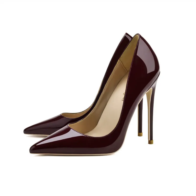 Up to 12CM pointed stiletto high heels shoes