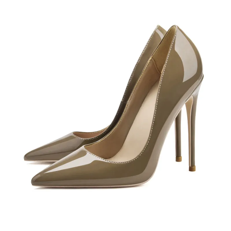 Up to 12CM pointed stiletto high heels shoes