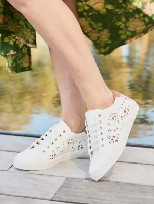 Virevolte Recycled Grain Leather Vegan Sneakers | Petal Flowers