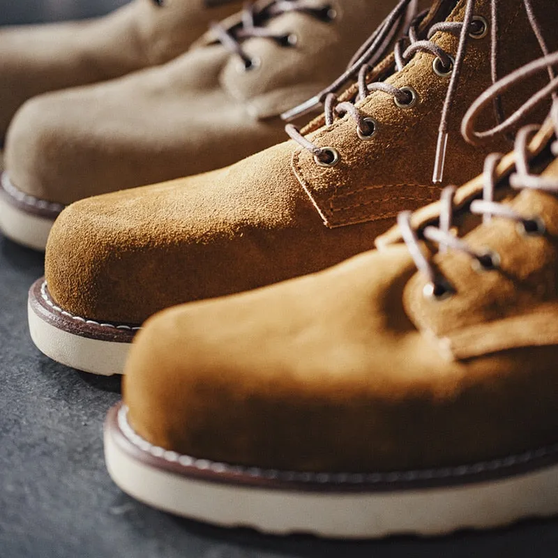 Winter Cow Suede Outdoor Desert Boots
