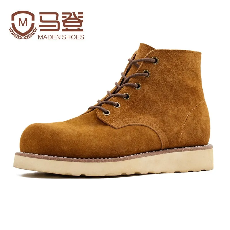 Winter Cow Suede Outdoor Desert Boots