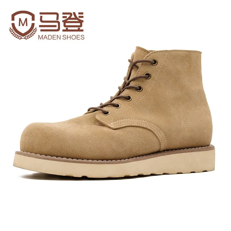 Winter Cow Suede Outdoor Desert Boots