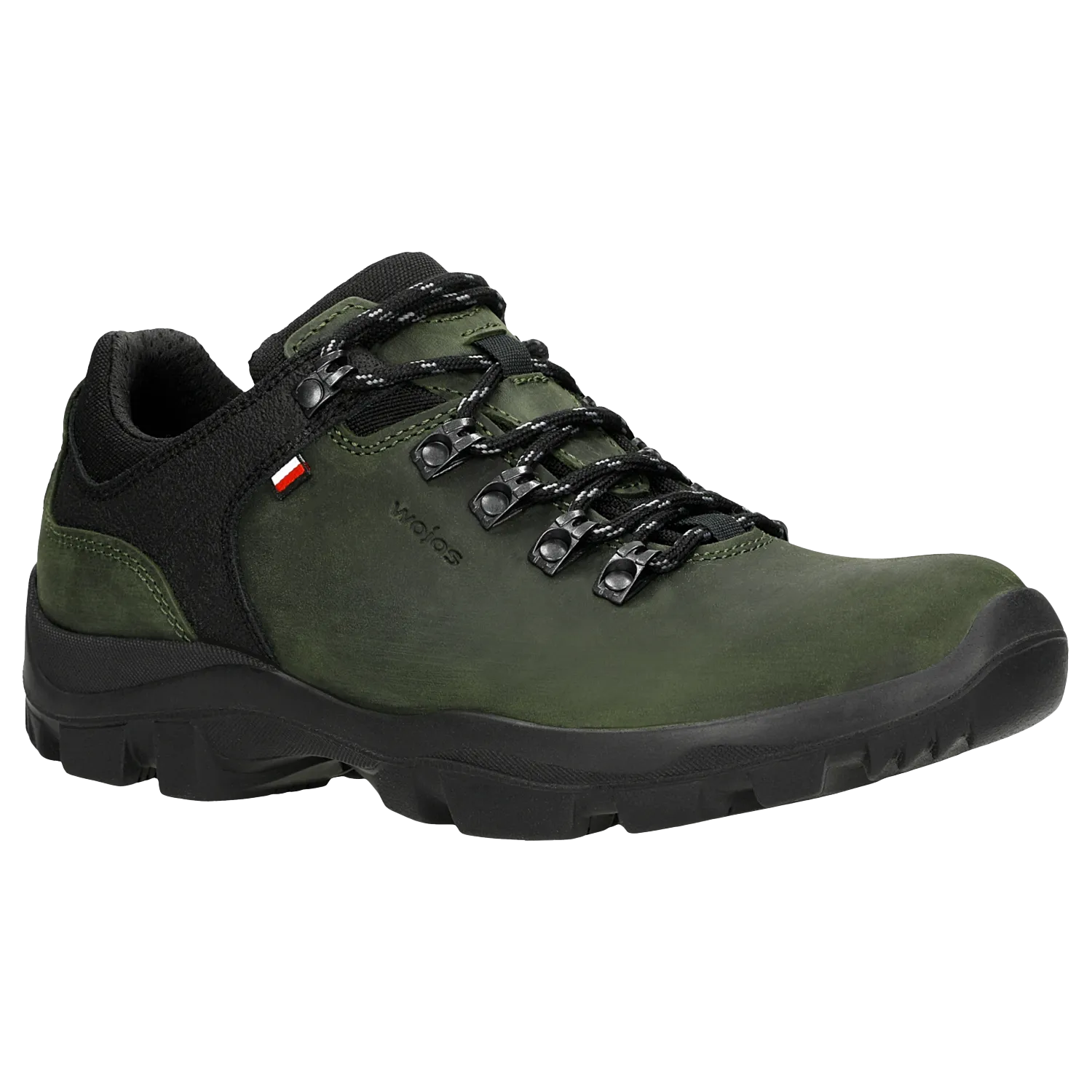 Wojas Dark Green Leather Trekking Ankle Boots | 9377-87