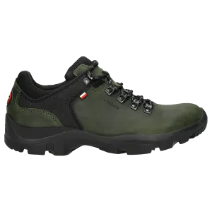 Wojas Dark Green Leather Trekking Ankle Boots | 9377-87