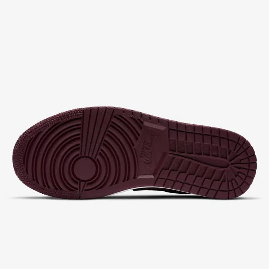 Women's Air Jordan 1 Low SE "Bling" Satin (Dark Beetroot/Black/White)(DB6491-600)