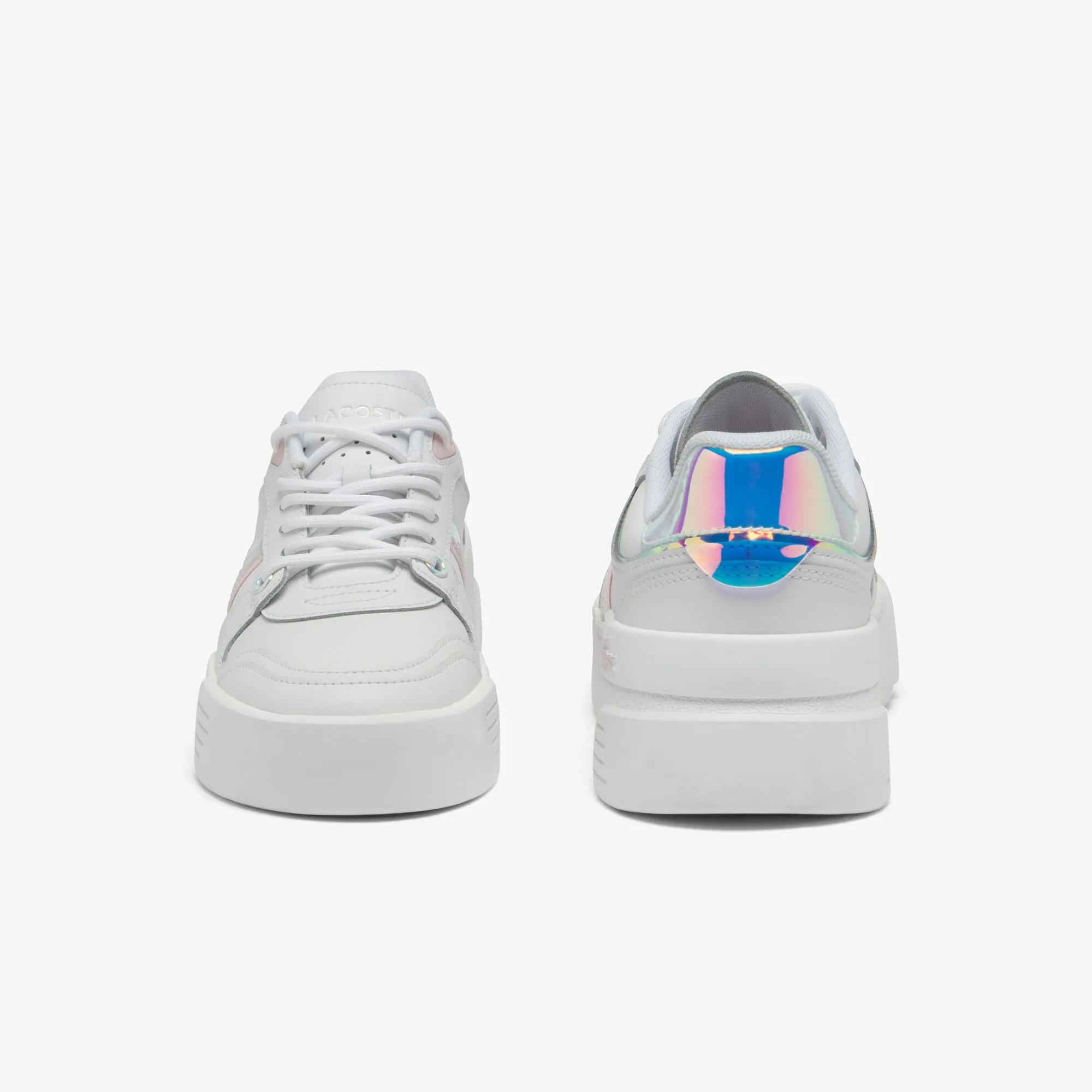 Women's L002 Evo Holographic Leather Trainers  - 47SFA0054