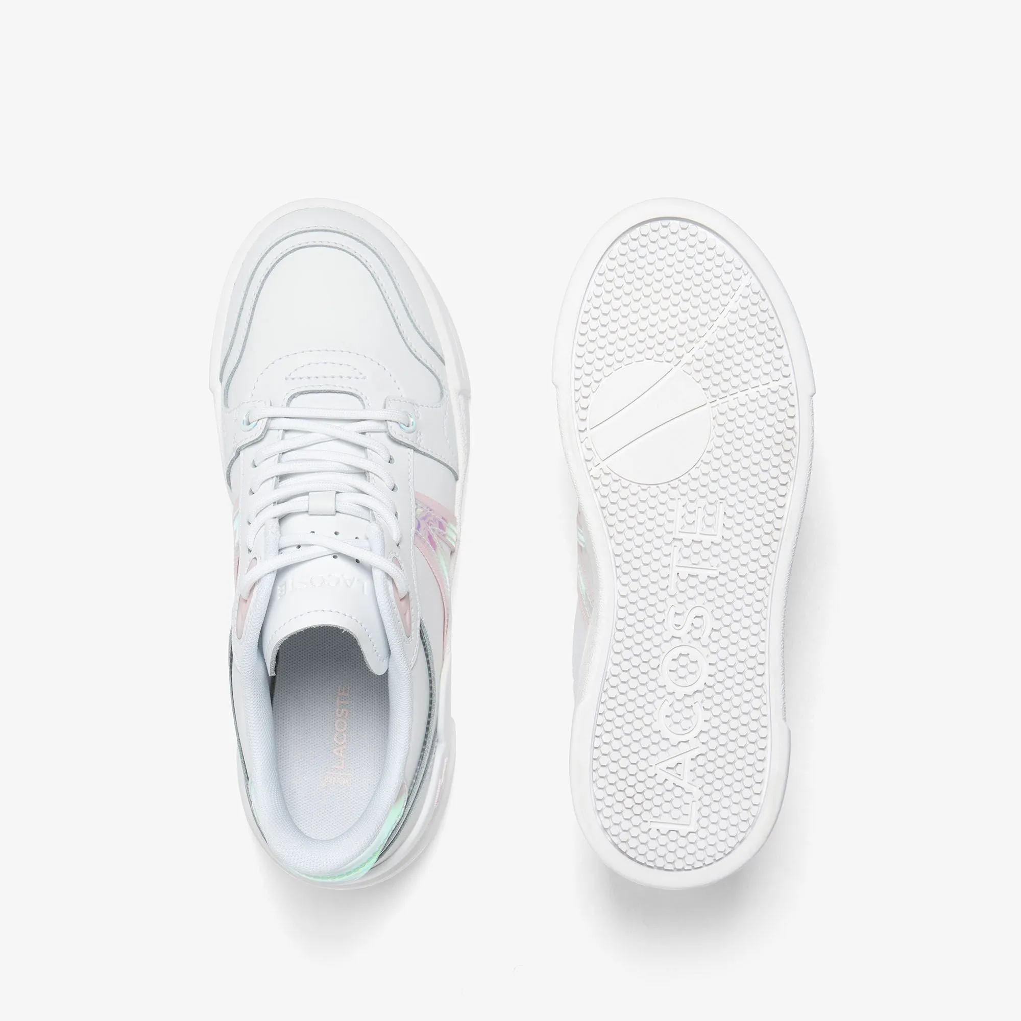 Women's L002 Evo Holographic Leather Trainers  - 47SFA0054