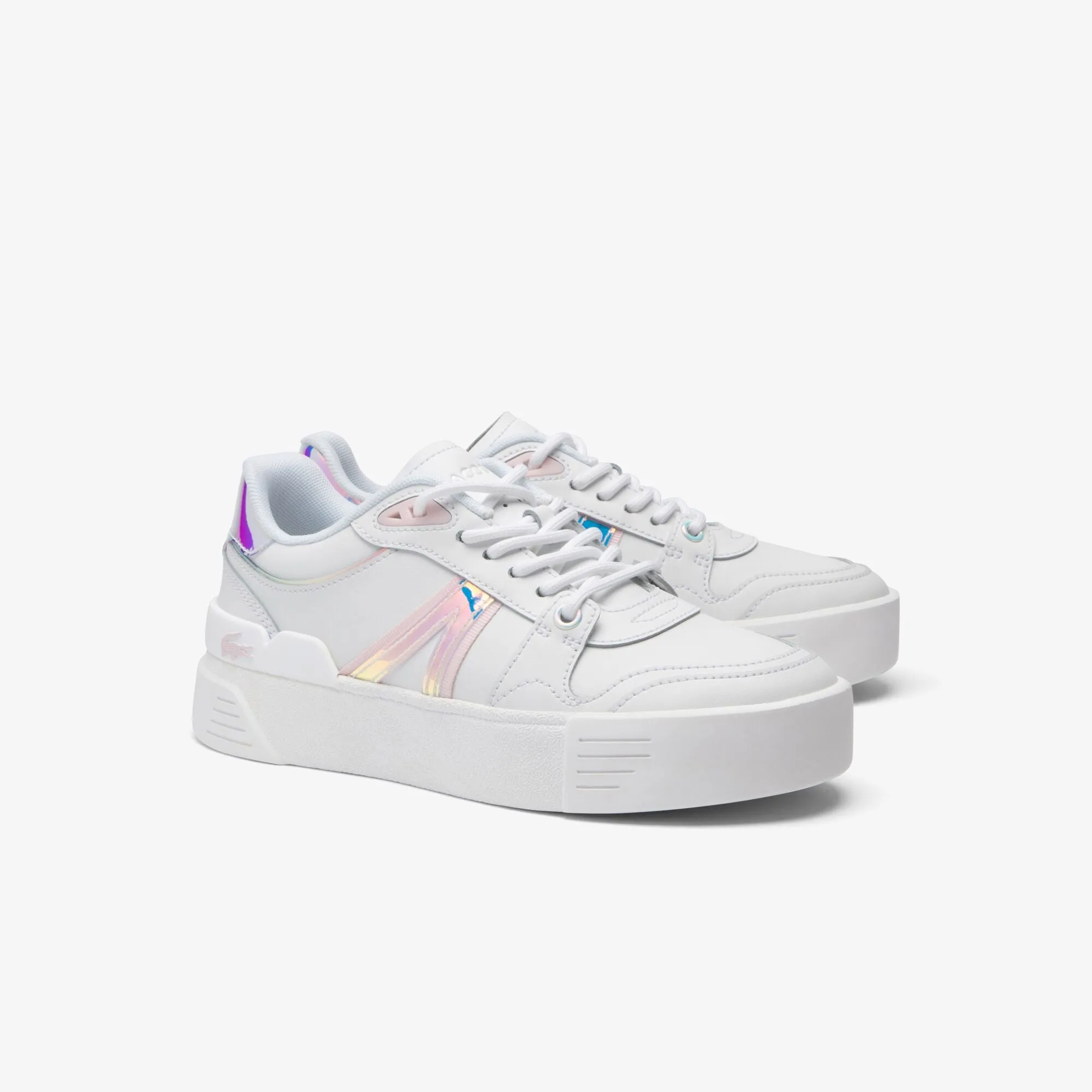 Women's L002 Evo Holographic Leather Trainers  - 47SFA0054