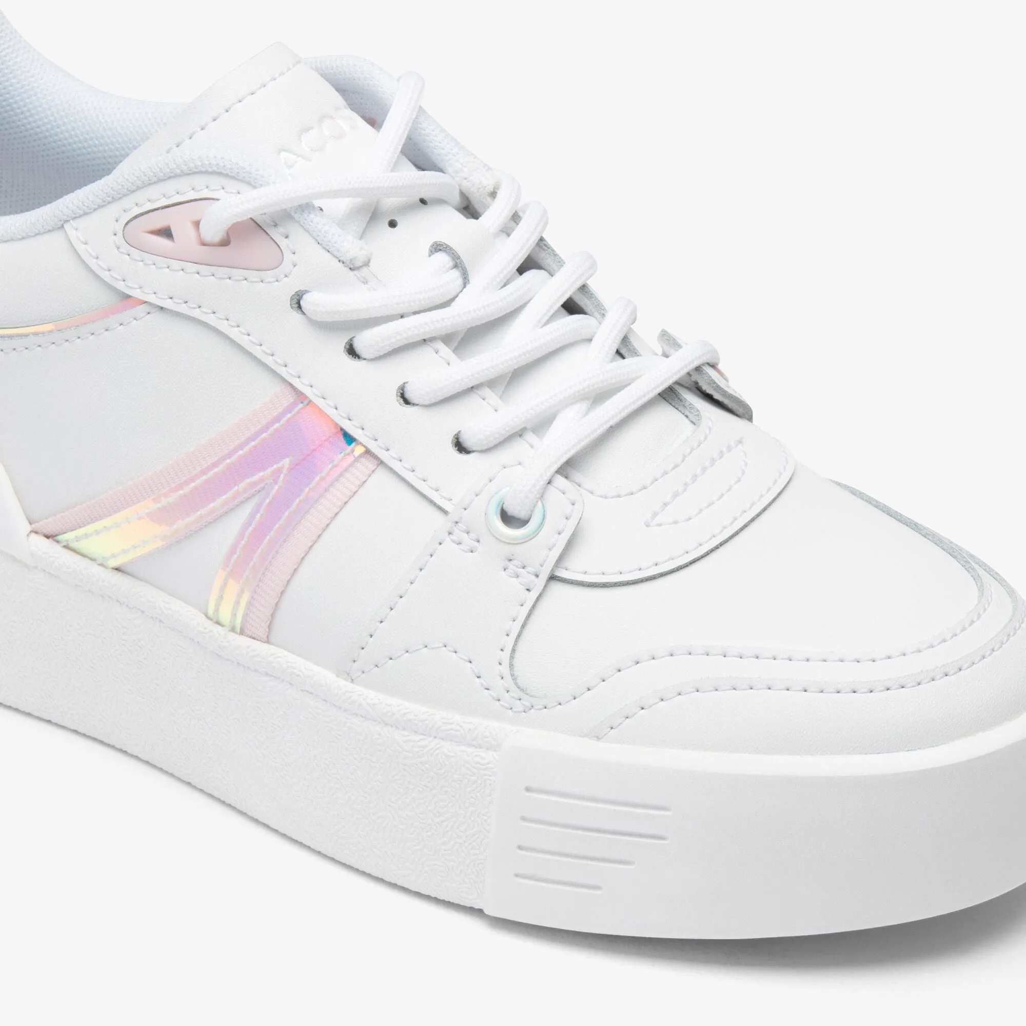 Women's L002 Evo Holographic Leather Trainers  - 47SFA0054