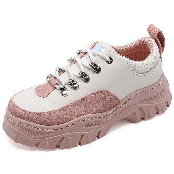 Women's Trendy Color Design Platform Shoes
