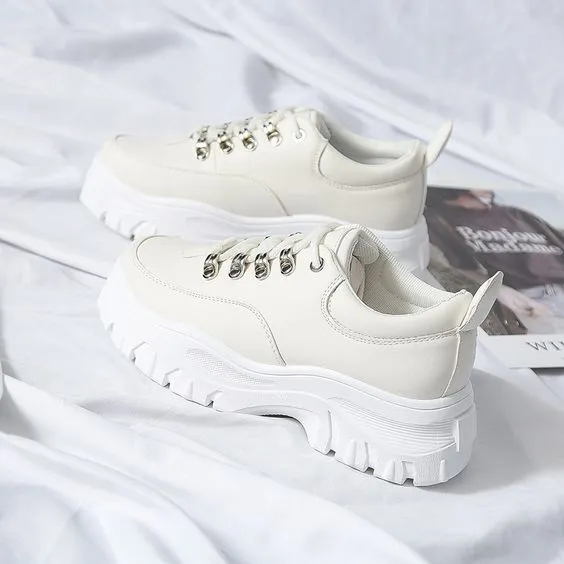 Women's Trendy Color Design Platform Shoes